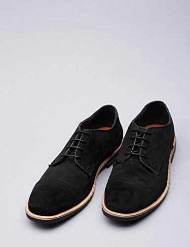 Find. Toe cap - Scarpe Stringate Derby Uomo, Nero