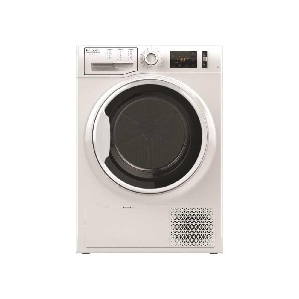 HOTPOINT - Sèche-linge pompe à chaleur posable 9kg - NTM1191WKEU