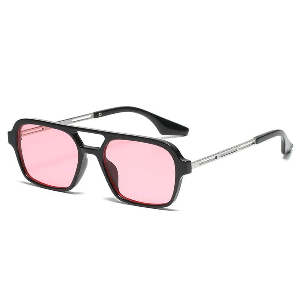 Lunettes de soleil mode rose dégradé tendance léopard bleu pour style urbain chic