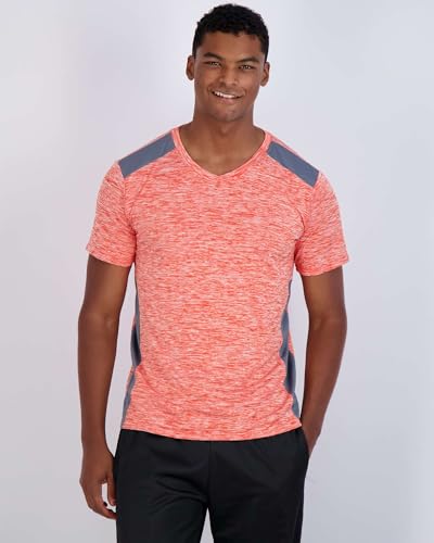 Image of 5 Pack: Men's V-Neck Dry-Fit Moisture Wicking Active Athletic Tech Performance T-Shirt