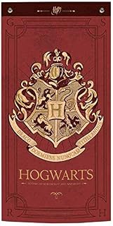 Blue Sky Designs Ltd Harry Potter Hogwarts Fabric Wall Banner Burgundy - 47 x 95 cm SLHP439
