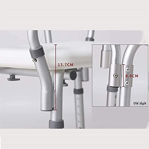 Siège de douche réglable en hauteur avec tabouret de bain résistant - 4