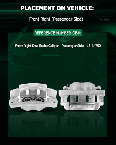 Image of SCITOO Front Right Brake Caliper With Bracket 18-B4790 Compatible For Ford For Excursion 2000-2005 For Ford For F-250 Super Duty 1999-2004 For Ford For F-350 Super Duty 1999-2004