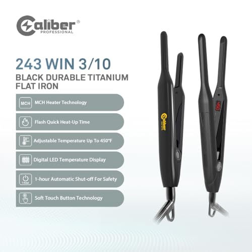 Plancha para cabello Caliber Pro con placas de titanio miniatura 2