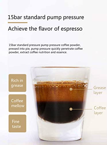 Programmierbare Kaffeemaschine Espressomaschine Halbautomatische Heim- und Gewerbekaffeemaschine mit Mahlfunktion Silber – Bild 5
