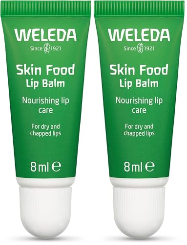 Weleda - Skin Food Lip Balm - Bálsamo Labial Reparador, Hidratación Intensiva, para Labios Secos o Agrietados - 8 ml (Paquete de 2)