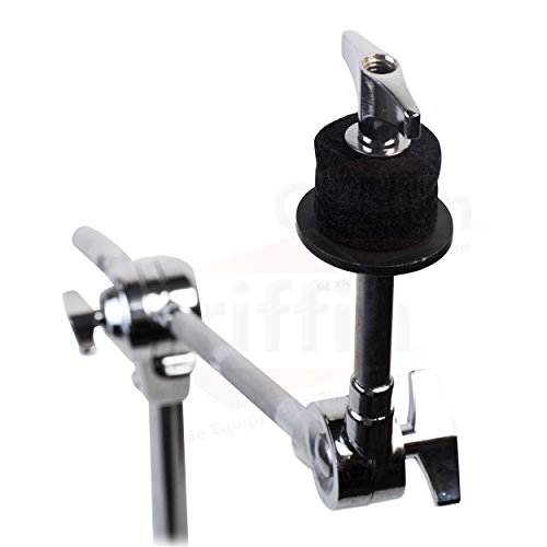 Griffin LG-(4)-B80 4 Pack Cymbal Boom Stands By Griffin | Drum Kit Percussion Gear Chrome Hardware Set thumb #2