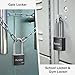 Puroma 2 Pack Keyed Padlock with 3 Keys, 2.5 Inch Locker Lock 40mm Heavy-Duty Locks for Gate Fence Hasp Cabinet Toolbox School Gym Locker (Black)