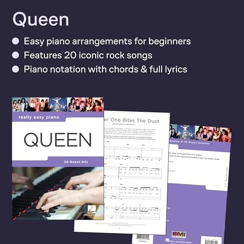 Really easy piano : queen - 20 queen hits - piano facile
