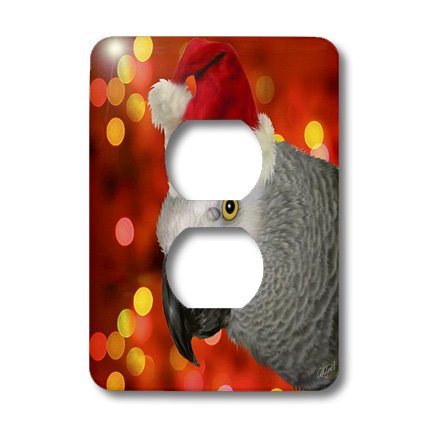 Père Noël 2 prises de prise interrupteur décoratif 3dRose durable - 3