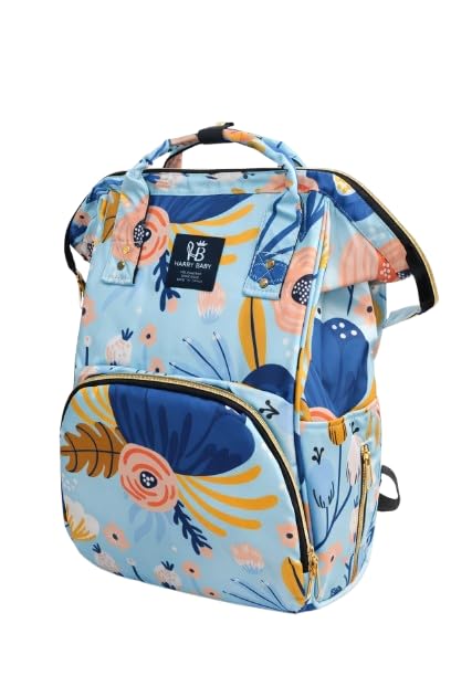 Kreevee Baby Diaper Bag – Medium Size | Water-Resistant Oxford Cotton | 40x30x15cm | Lightweight & Durable | Multi-Pocket Baby Essentials Organizer | 500g | Stylish Maternity Travel Bag-image-43