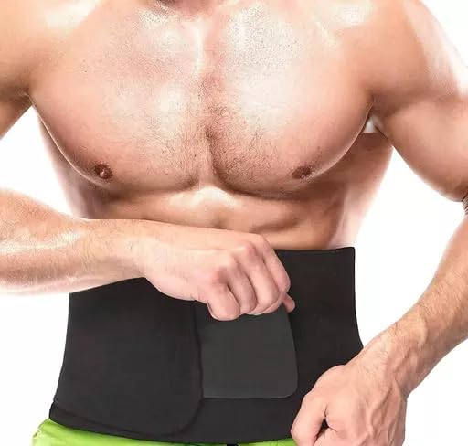 Weight Lose Belt Fat Lose Belt pet kam karne ki Belt patla Hone ka Belt Sweat Slim Belt hot Belt,Exercise Belt Tummy Trimmer Belt for Men & Women (Free Size, Pack of 1) (Magic Black, One Size) (B0CY8H5SQR) Amazon Price History, Amazon Price Tracker