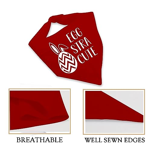 1 Piece Easter Eggs Dog Bandana Spring Dog Scarf EGG-STRA Cute Dog Handkerchief Easter Gifts (EGG STRA CUTE D EU) - Image 4