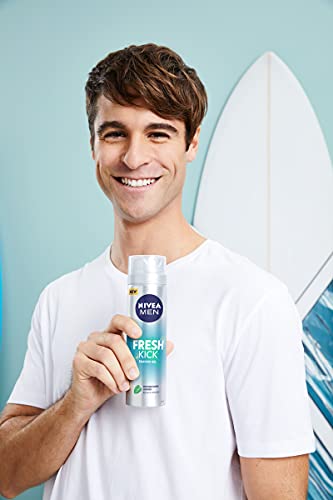 NIVEA Men Fresh Kick Rasiergel (200 ml), erfrischendes Rasiergel, Rasiergel für Männer, angereichert mit Minz- und Kaktuswasser… – Ansicht 4