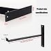 YHBZ Shelf Brackets,2 Pcs 250mm Heavy Duty Scaffold Board Shelf Brackets,Floating Shelving Support Industrial Iron/Steel (Pair) with Matching Screw and Anchors,25cm/10inch