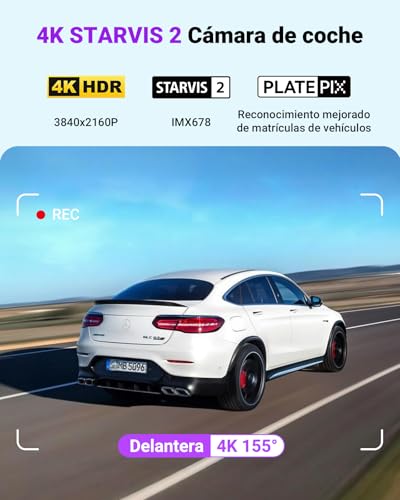 Evita Multas con la Dashcam 4K VANTRUE S1 Pro MAX y Memoria de 256GB 3