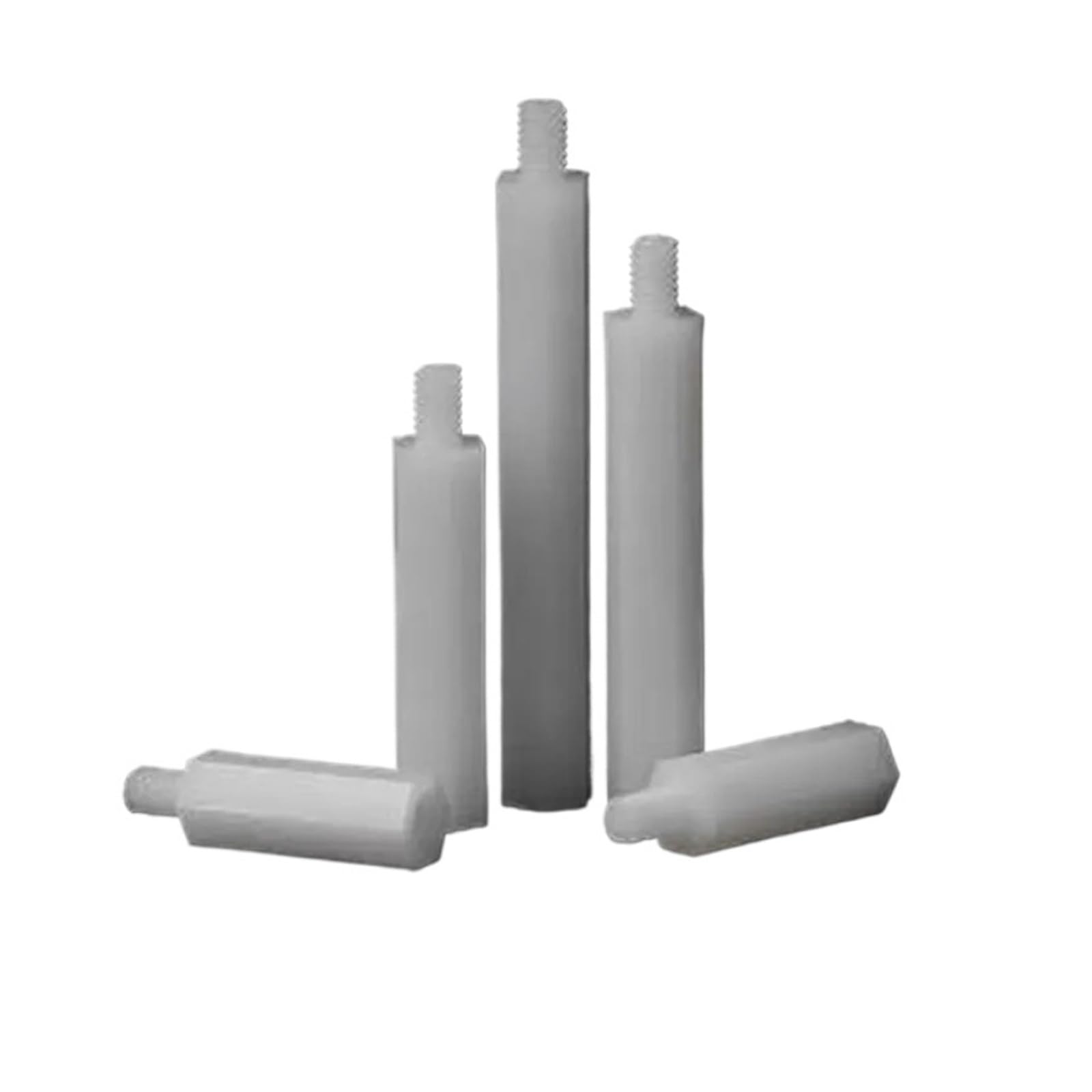 Entretoise Hexagonale En Nylon M2 .5 M3 M4 * L + 6, Blanche Ou Noire, Goujon Mâle À Femelle, 500 1000 Pièces(White (L)50mm,M4 500pcs)
