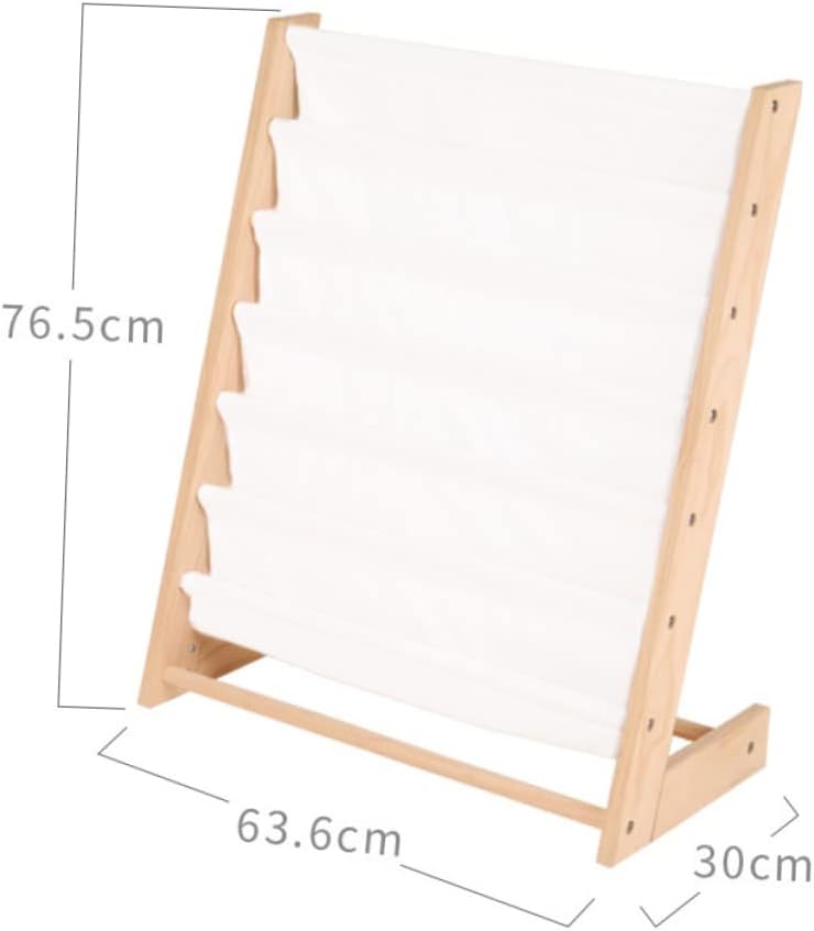 1pc Nordic Girl's Book Display Rack Simple Organizer for Magazines Newspapers and Books Easy to Assemble Space-Saving Storage for Boys and Girls Rooms