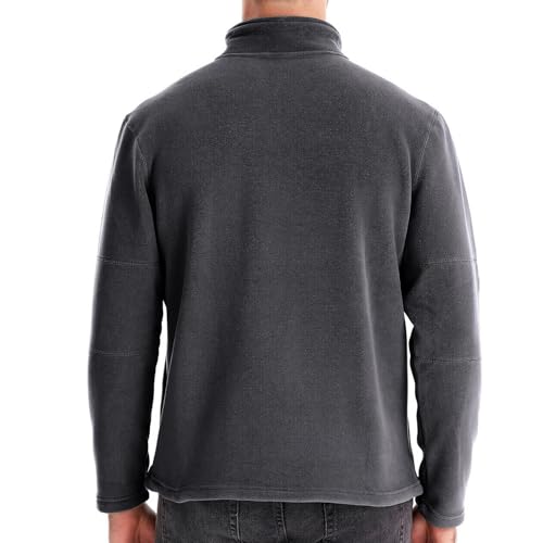 Hoodies for Men Fall Winter 2025 Trendy Pullover Hooded Sweatshirt Long Sleeve Half Zip Oversized Jacket with Pockets4