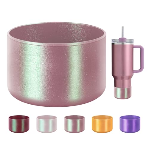 BKBY Chameleon Silicone Water Bottle Boot, Compatible with Stanley Tumbler 20 30 40oz & Hydroflask 12-24oz Bottle, Fit More Bottle/Tumblers 2.8-2.95in Bottom Anti-Slip Protector Rubber Sleeve