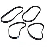 Hoite 4 PCS 150XL037 Zahnriemen Ersatz Gummi Antriebsriemen 75 Zähne Zubehör