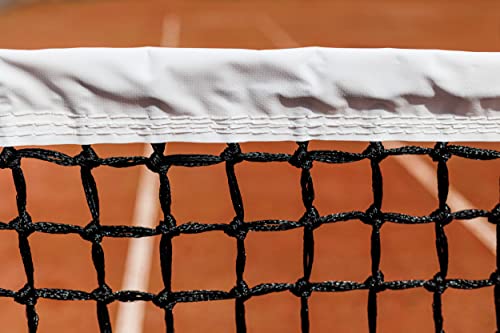 Carrington® Expert 3,5mm-Tennisnetz - Doppelmaschig - Spezielles Matschbodennetz mit oberem schmutzfreiem Band!