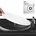 Facmogu 3mm White Acrylic Turntable Slipmat, 12In Vinyl Record Player Mats, Antistatic & Anti Vibration Record Platter Slip-Mat, Phonograph LP Record Mat, Reduce Noise & Tighter Bass Quality Slipmat