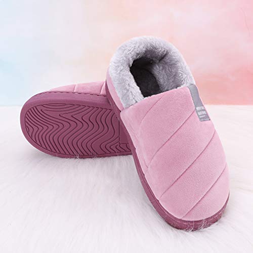 IBLUELOVER 8-12US Men Winter Slippers Warm Memory Foam Slippers Non-Slip Indoor House Shoes3