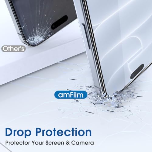 amFilm OneTouch for iPhone 18 Pro 6.3'' Screen Protector Tempered Glass - image 6