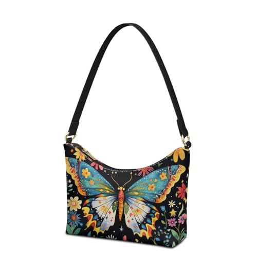 Underarm Shoulder Bag for Women Clutch Purse Handbag Pu Leather Tote Hobo Bag with Zipper Closure