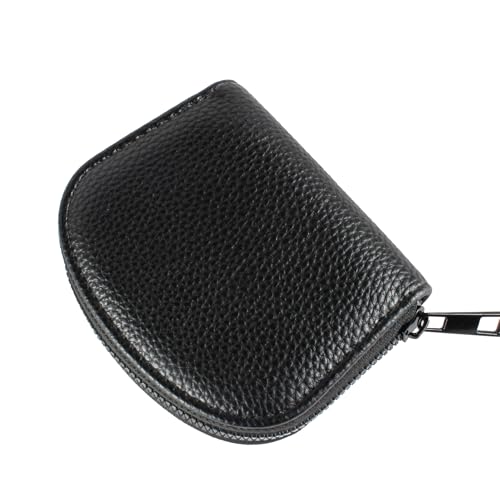 Rfid Women Wallet, Credit Card Wallet, Zipper Card Holder for Women, Compact Pocket Size Black3