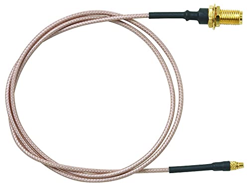 Pomona 73078-UU-12 MMCX Fiche vers prise de cloison SMA, type de câble RG178B/U, impédance nominale 50 ohms, 12" L