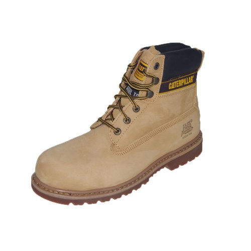 CAT Footwear Holton, Chaussures de Travail Homme, Beige (Dark Honey), 45 EU