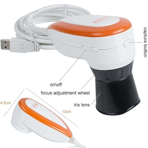 Cámara de iris profesional de 5.0 MP con enfoque óptico de 30 aumentos 3