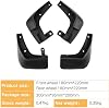 Guardabarros para Kia Cerato Spectra 2007-2009, Accesorios Automotrices Delanteros y Traseros Juego de 4 Piezas 6