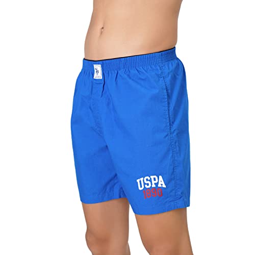 Image of U.S. POLO ASSN. Mens Solid Cotton Mid Rise Boxers - Pack of 1