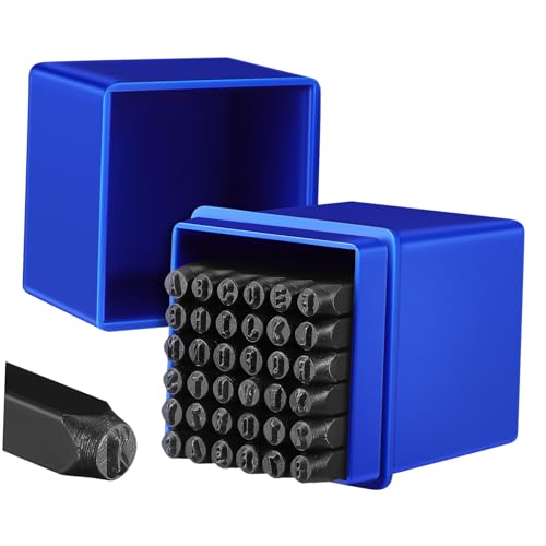 Marquage lisible via poinçons métalliques numérotés et kit estampage métal - 2