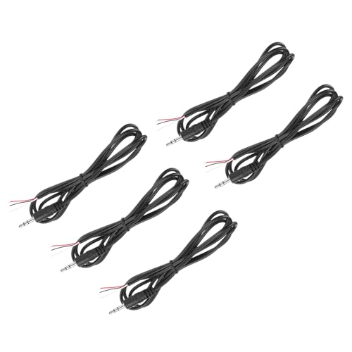 MECCANIXITY Cable Audio Jack 3.5mm 1m 5 piezas miniatura 1