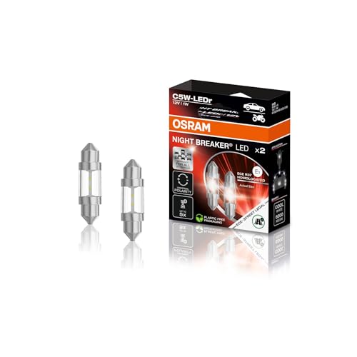 OSRAM NIGHT BREAKER LED C5W ECE; 6000K, lámpara de señalización LED de reequipamiento con certificación ECE, 12 V
