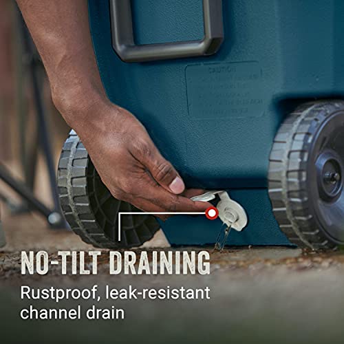 Image of Coleman Classic Series Insulated Portable Wheeled Cooler, Leak-Resistant Outdoor Hard Cooler Keeps Ice up to 5 Days, 62qt /65qt /100qt Options
