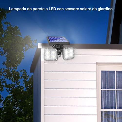 Lumières avec détecteur de mouvement extérieur LED et spot de terrasse