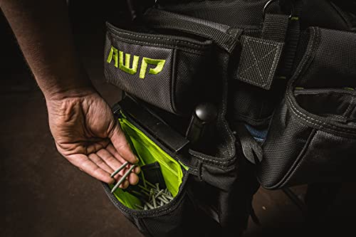 Awp Trapjaw Pro Framing Tool Rig With Spring-Loaded Technology, Premium Tool Belt, Fits Waists Up To 50 Inches #TOP3