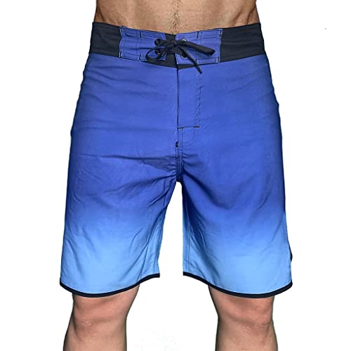 Short de natation pour hommes YXWYXWA, maillot de bain bleu séchage rapide pour plage
