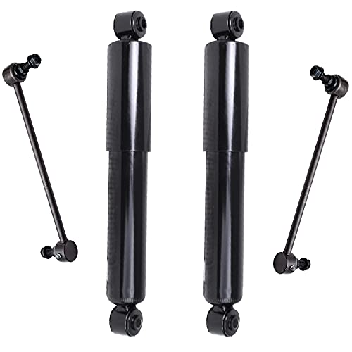 Image of Detroit Axle - 6pc Struts Shocks Kit for 2008 2009 2010 Dodge Grand Caravan | Chrysler Town & Country, 2 Front Struts w /Coil Spring 2 Sway Bars 2 Rear Shock Absorbers Replacement