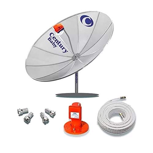 Kit Antena Parabólica Century Md170 + Cabo + Lnb + Conector
