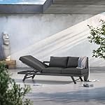 OUTLIV. Loungeliege Atlanta Aluminium Anthrazit-Grau