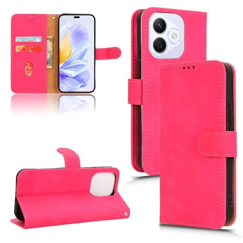 Étui portefeuille compatible Honor X60i en cuir PU premium et finitions soignées