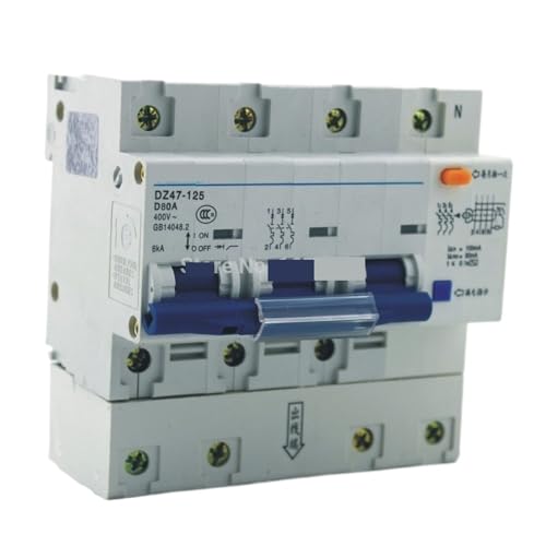Interruptor diferencial DZ47LE 3P+N 80A con máxima seguridad D400V para cuadros eléctricos