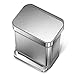 simplehuman 30 Liter Rectangular Hands-Free Kitchen Step Soft-Close Lid, Brushed Stainless Steel Trash can