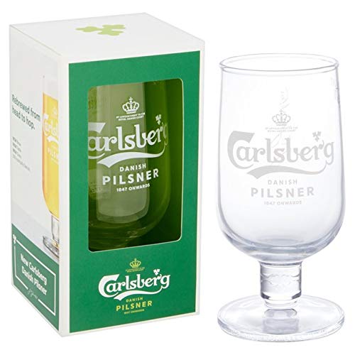 CARLSBERG Danish Pilsner Original Glass, New Boxed